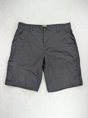 Field & Stream Men 36 Gray Chino Utility Shorts 5-Pocket Comfort Stretch Flat